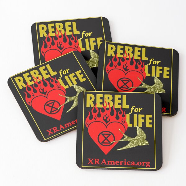 Item preview, Rebel for Life XR America (burning heart) designed and sold by XR-America.
