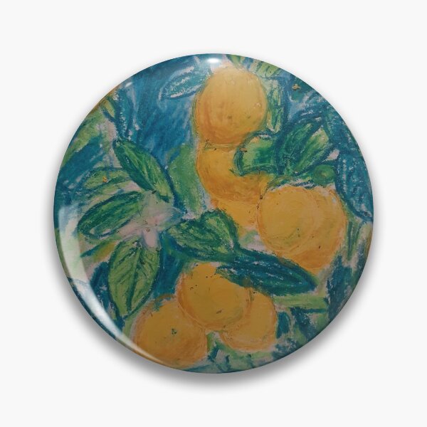 Item preview, Lemon tree illustration using oil pastels designed and sold by Areeba-R.