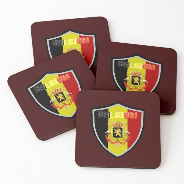 Item preview, Belgium flag-coat of arms designed and sold by P-I-R.