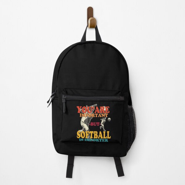 Item preview, You're Important But Softball Is Importer, Funny Slow Pich Softball, Tee Softball, Sarcastic Vintage Saying Gift For Softball Coach Mom designed and sold by Rassitni.
