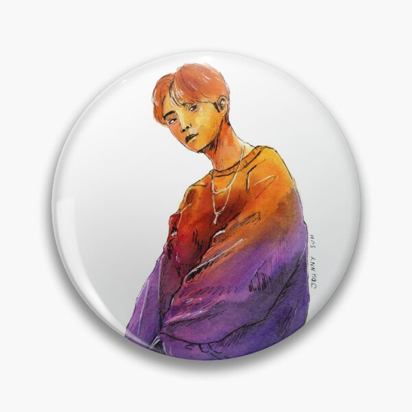 Item preview, Rainbow Johnny Suh sitting on a stool (NCT) designed and sold by Adca-art.