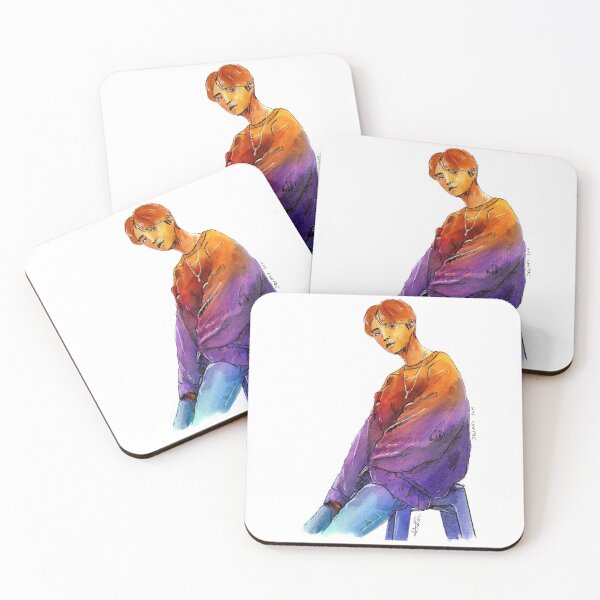Item preview, Rainbow Johnny Suh sitting on a stool (NCT) designed and sold by Adca-art.