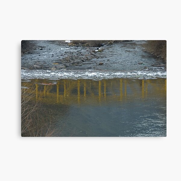 Bridge on the Talvera River, Bolzano/Bozen, Italy Canvas Print