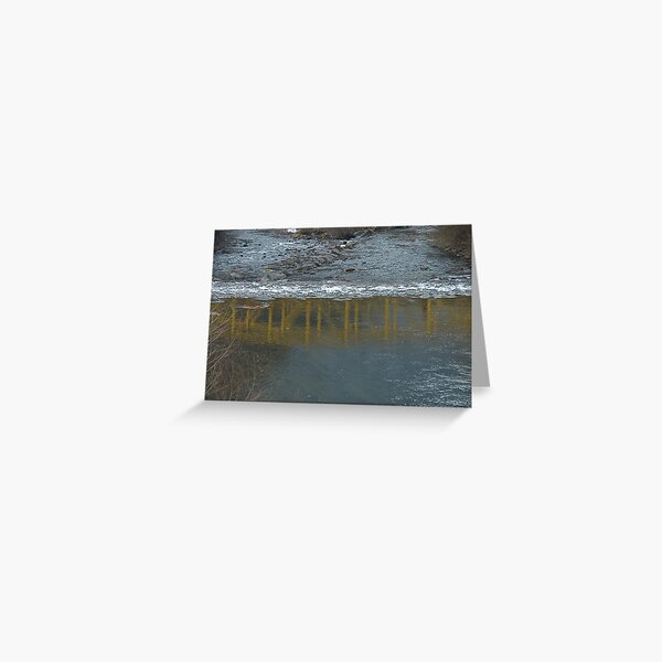 Bridge on the Talvera River, Bolzano/Bozen, Italy Greeting Card
