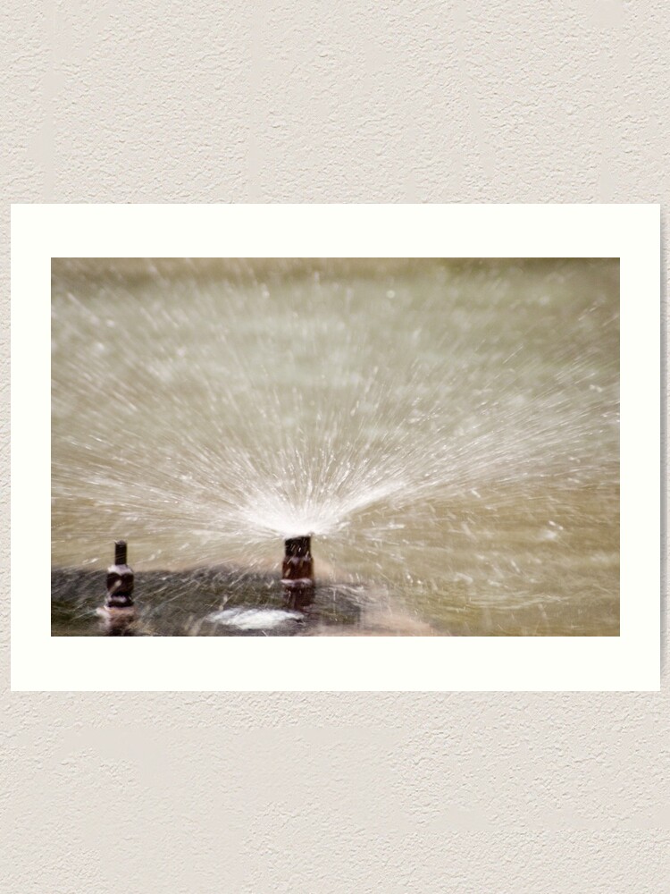 Alternate view of Sprinkler Spray, Vancouver, British Columbia Art Print