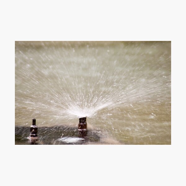 Sprinkler Spray, Vancouver, British Columbia Photographic Print