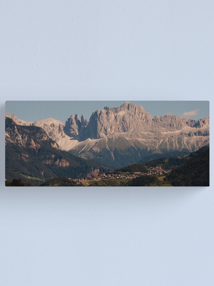 Alternate view of Dolomites, as viewed from Bolzano/Bozen, Italy Canvas Print