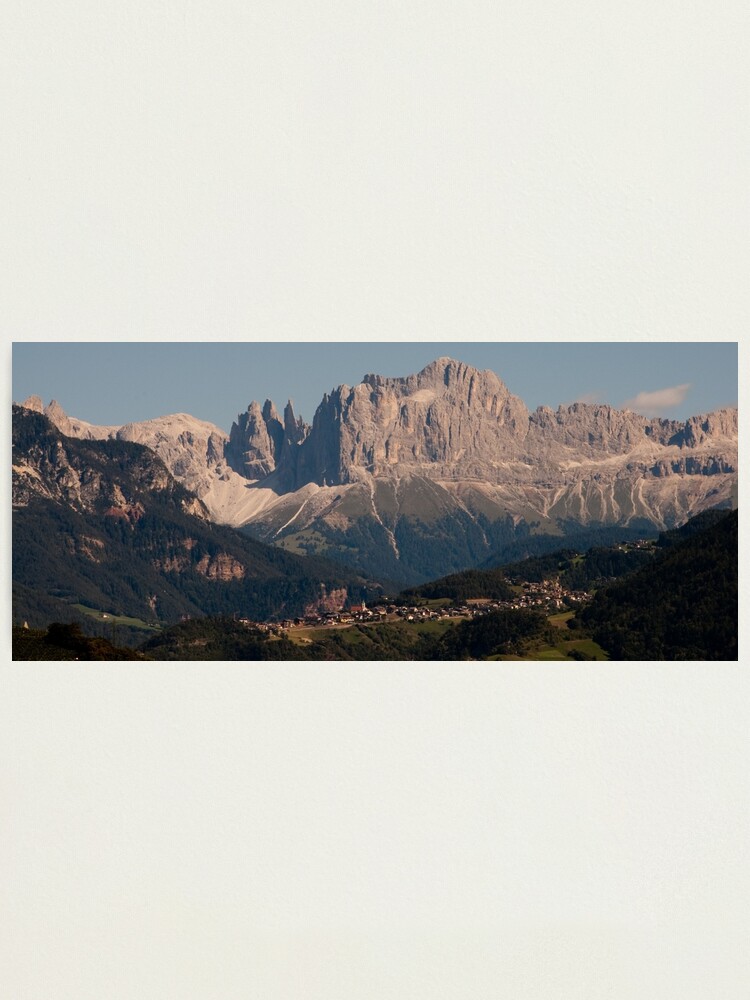 Alternate view of Dolomites, as viewed from Bolzano/Bozen, Italy Photographic Print