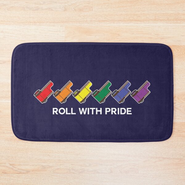 Item preview, Roll with Pride Minimal Film Roll with White Text designed and sold by Mr-FluffyTail.