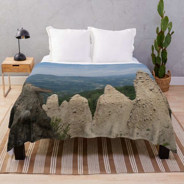 Item preview, The incredible earth pyramids of Collepietra (Piramidi di Terra) in the Dolomites. Striking place. Italian Alps. Sunny spring day with no people. Valley in the background. Trentino Alto Adige. designed and sold by Maurizio Fabbroni.