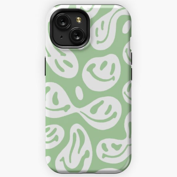 Funda de teléfono con diseño de corazón verde salvia para iPhone Xs/X,  bonita funda estética indie para niñas, mujeres, niños y hombres, funda  única