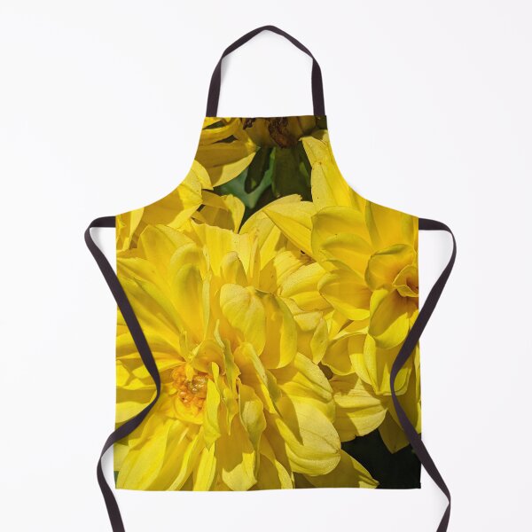 Item preview, Rustic Farmhouse Style Yellow Dahlia Flowers with Green Foliage  designed and sold by PrettyLittlePic.