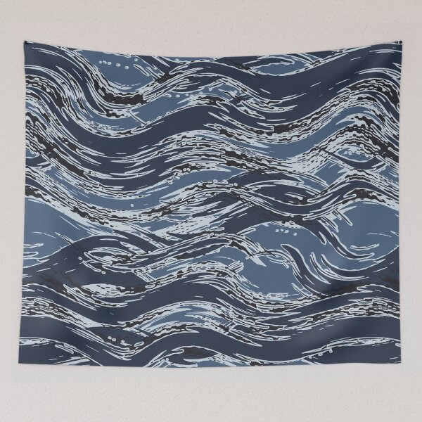 Item preview, Navy Mighty Stripey (alternative) designed and sold by Daniel Marsden.
