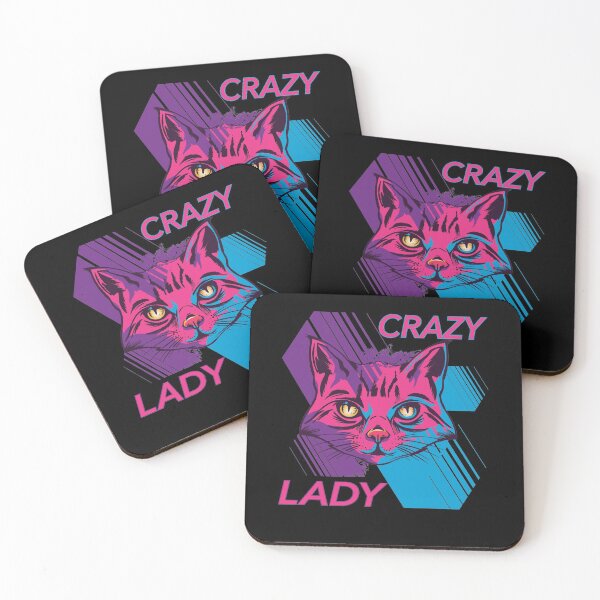 Item preview, Crazy Cat Lady Funny Cat Lover Kitty Mom Kitten designed and sold by RJ-Art.