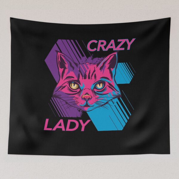 Item preview, Crazy Cat Lady Funny Cat Lover Kitty Mom Kitten designed and sold by RJ-Art.
