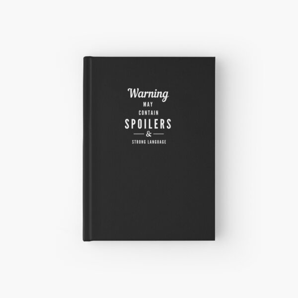 Item preview, Warning: May Contain Spoilers Strong Language Cute Trendy Humorous Slogan Books Reading Writing designed and sold by LeopardPrintLDN.