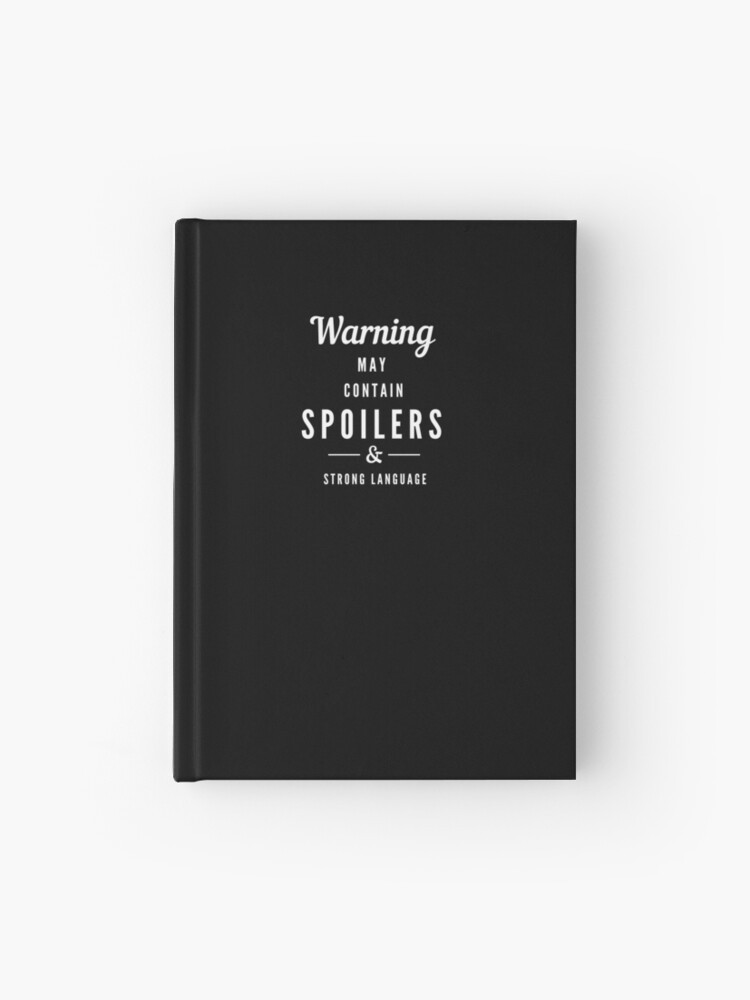 Thumbnail 1 of 3, Journal, Warning: May Contain Spoilers Strong Language Cute Trendy Humorous Slogan Books Reading Writing designed and sold by LeopardPrintLDN.
