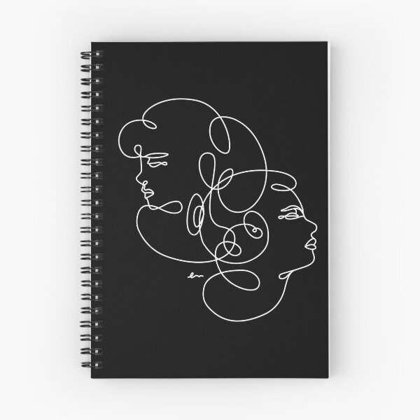 Item preview, Linear Art Abstract Portrait Two Girls 3 designed and sold by makart2.