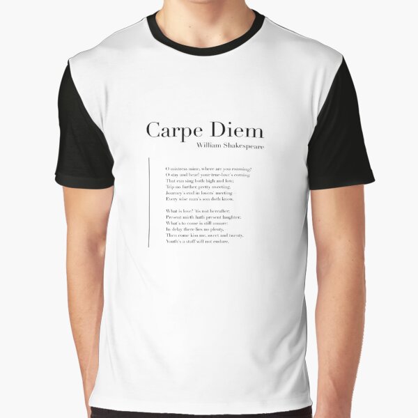 Carpe Diem by William Shakespeare Poster for Sale by wisemagpie