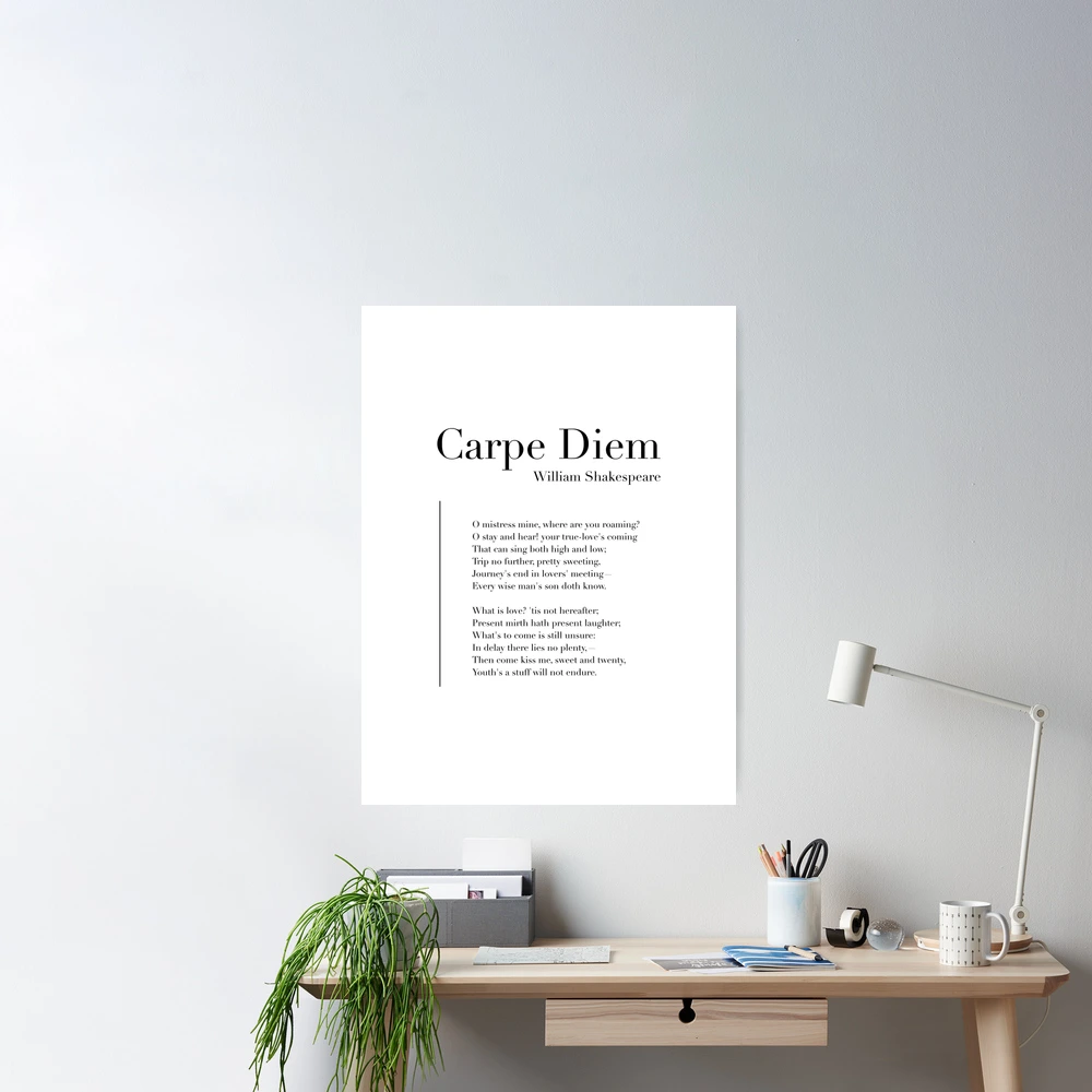 Digital Download Print Carpe Diem Definition Print Printable Wall