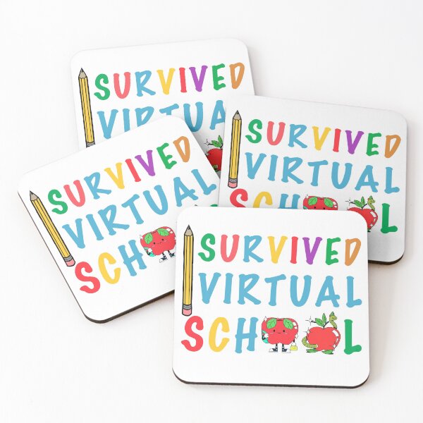 Item preview, i survived virtual school funny back to school 2021 funny teacher student back to school designed and sold by GoodyLeo.