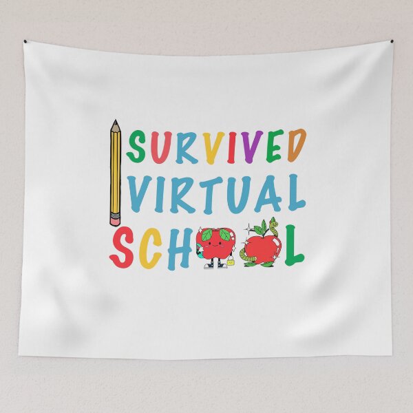 Item preview, i survived virtual school funny back to school 2021 funny teacher student back to school designed and sold by GoodyLeo.