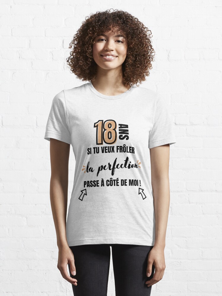 Tee-shirt 18 ans cadeau anniversaire fille