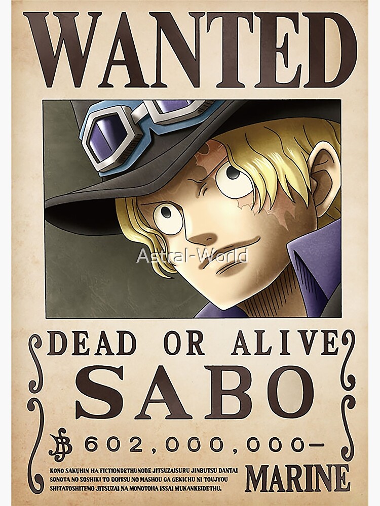 Displate ONE PIECE サボ Limited Poster One Piece- Sabo Bounty