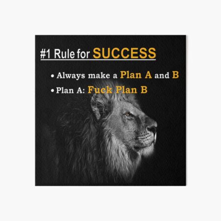 #1 Rule for Success Art Board Print