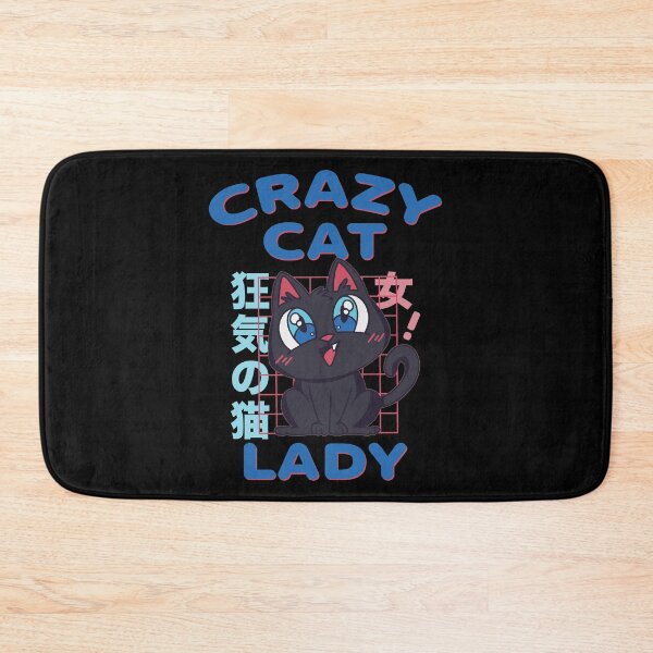 Item preview, Crazy Cat Lady Funny Anime Cat Lover Kitty Mom Kitten designed and sold by RJ-Art.