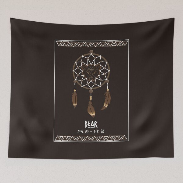 Item preview, Native American Astrological Sign - Bear/Virgo designed and sold by Alukia.