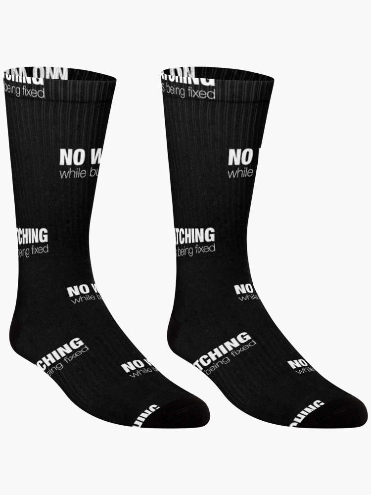 Thumbnail 3 of 5, Socks, No Watching Bug Fixing Coding Lover Programming Debugging designed and sold by RJ-Art.
