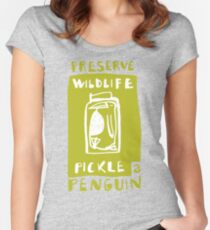 Pickle a Penguin Women's Fitted Scoop T-Shirt