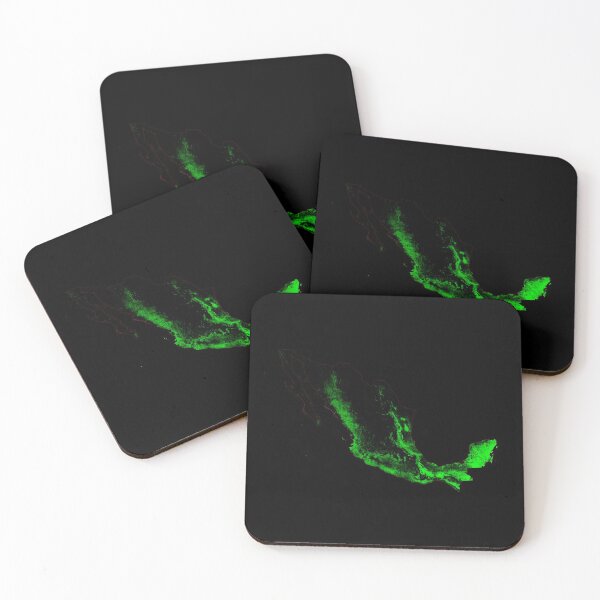 Item preview, Mexico Forest Cover Map with Black Background designed and sold by GrasshopperGeo.