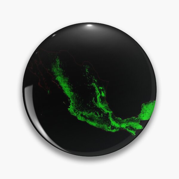 Item preview, Mexico Forest Cover Map with Black Background designed and sold by GrasshopperGeo.