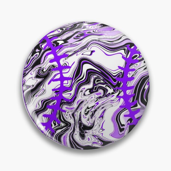 Item preview, Purple and White Baseball designed and sold by mtayzart.
