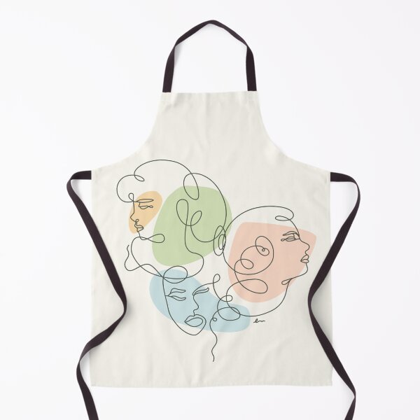 Item preview, Linear Art Abstract Portrait Three Girls designed and sold by makart2.