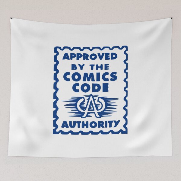 Item preview, Comic Book Code Authority Seal Blue designed and sold by anghelapparel.