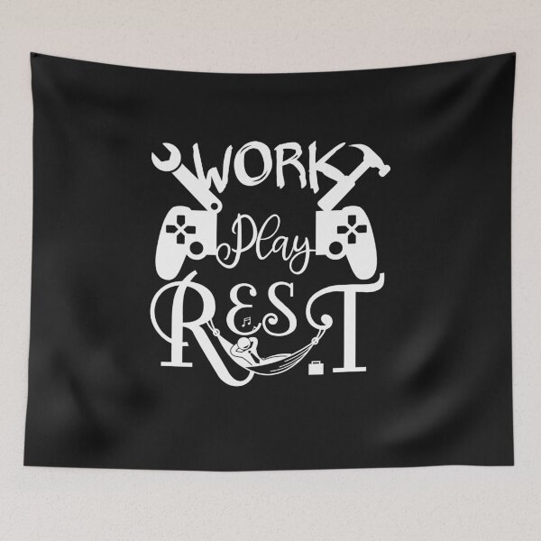 Item preview, Inspirational Quote - Work Play Rest designed and sold by laiwole.