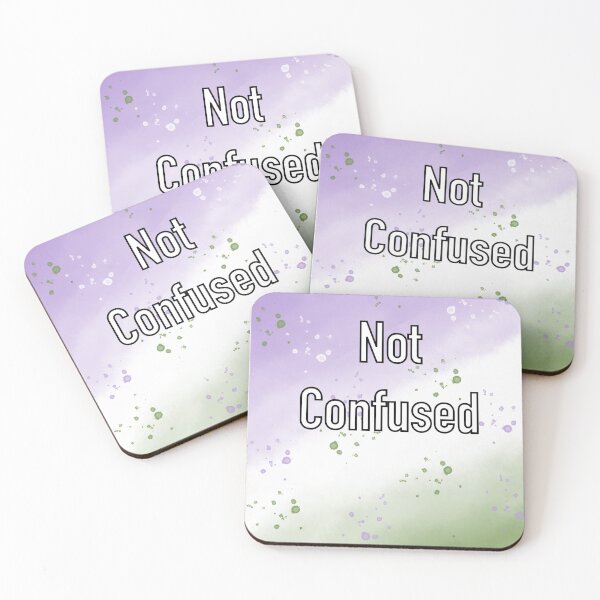 Item preview, Not Confused - Genderqueer designed and sold by Mermaids-Art.