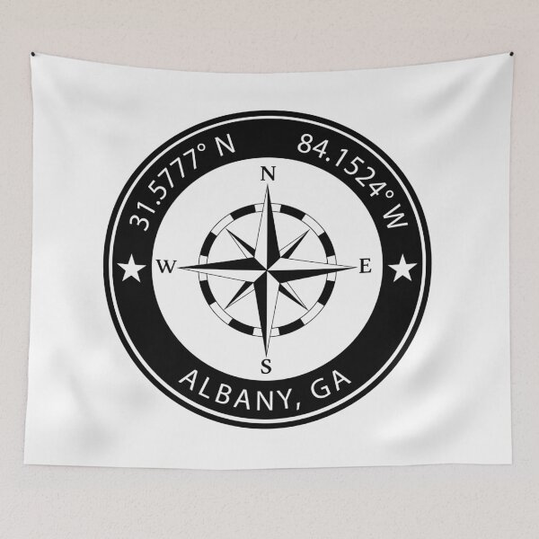 Item preview, Albany, Georgia Geographical Coordinates designed and sold by TeeOhGraphics.