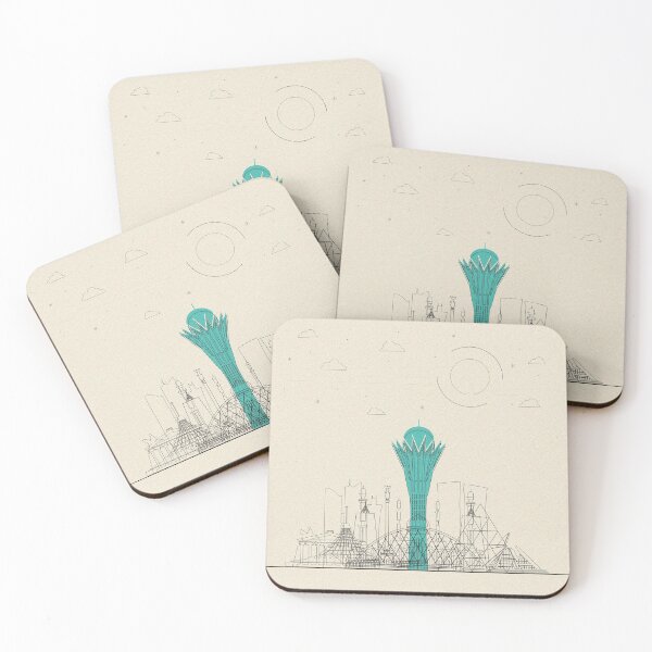 Item preview, Abstract City Posters: Nur-Sultan (Astana), Kazakhstan designed and sold by A Deniz Akerman.