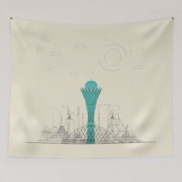 Item preview, Abstract City Posters: Nur-Sultan (Astana), Kazakhstan designed and sold by A Deniz Akerman.