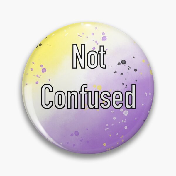 Item preview, Not Confused - Non-Binary  designed and sold by Mermaids-Art.
