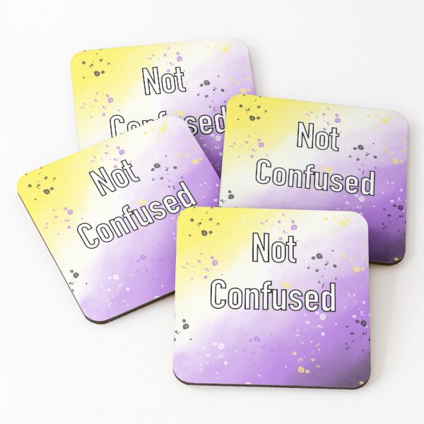 Item preview, Not Confused - Non-Binary  designed and sold by Mermaids-Art.