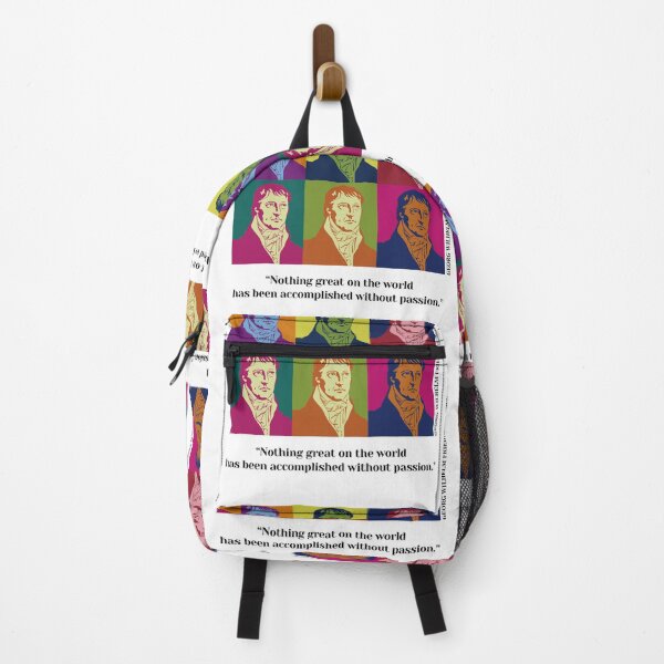 Item preview, pop art Hegel, Georg Wilhelm Friedrich Hegel, philosopher, quotes, Nothing great on the world has been accomplished without passion. designed and sold by challengecafe.