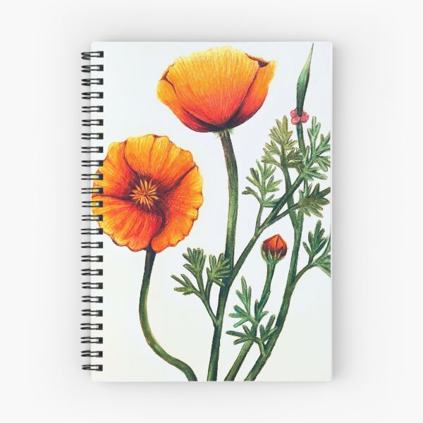 Item preview, California Poppy Flower designed and sold by BlueCatPress.
