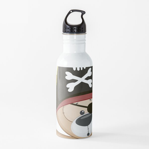 Polar bear little pirate  polar bear cub is surprised by a seal  snow bears Water Bottle