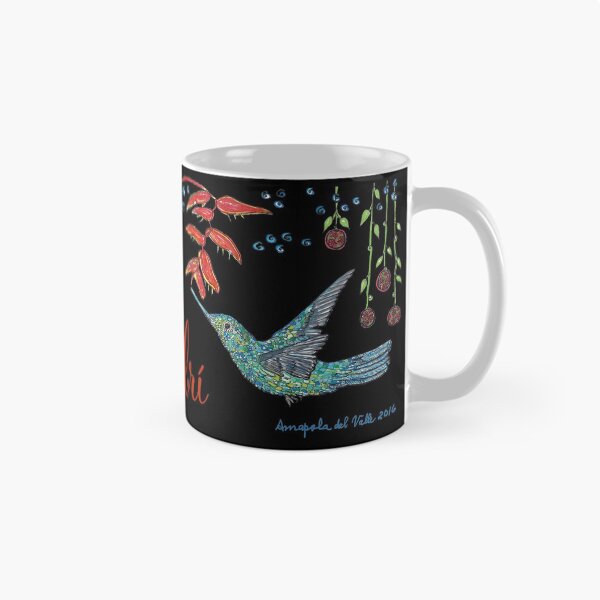 Item preview, Colibri flying over Tetas de Cayey con letras Puerto Rico designed and sold by AmapolaDelValle.