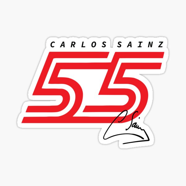 Vista previa del artículo con la obra «Carlos Sainz 55», diseñado y vendido por dynamix360.